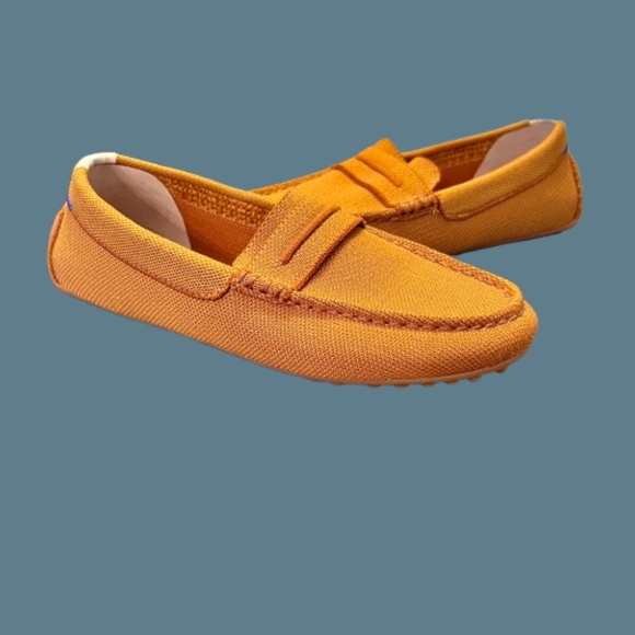 NWOB Women's Rothy's The Driver Driving Loafers Flats Shoes in Cognac Size 6.5 - Picture 1 of 8
